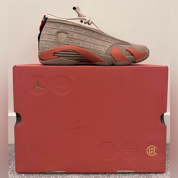 Air Jordan 14 Retro Low CLOT Terra Blush Size US